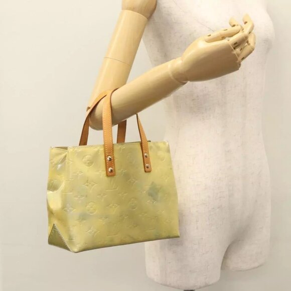 LOUIS VUITTON Monogram Vernis Reade PM Hand Bag Gris M91145 LV Auth 1 - Picture 1 of 16